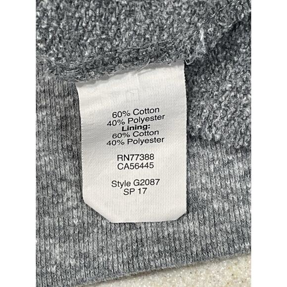 Madewell Full-Zip Hoodie Sweatshirt Women’s Size Large Gray Cozy Loungewear - Picture 13 of 13